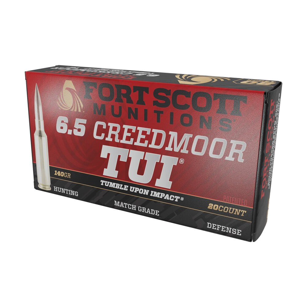 fort scott munitions 65cm 140 scv2 tumble upon impact (tui) 6.5creedmoor 140gr solid copper spun 20 per box/10 case Fort Scott Munitions 65CM-140-SCV2 Tumble Upon Impact (TUI) 6.5Creedmoor 140gr Solid Copper Sports South item 182983