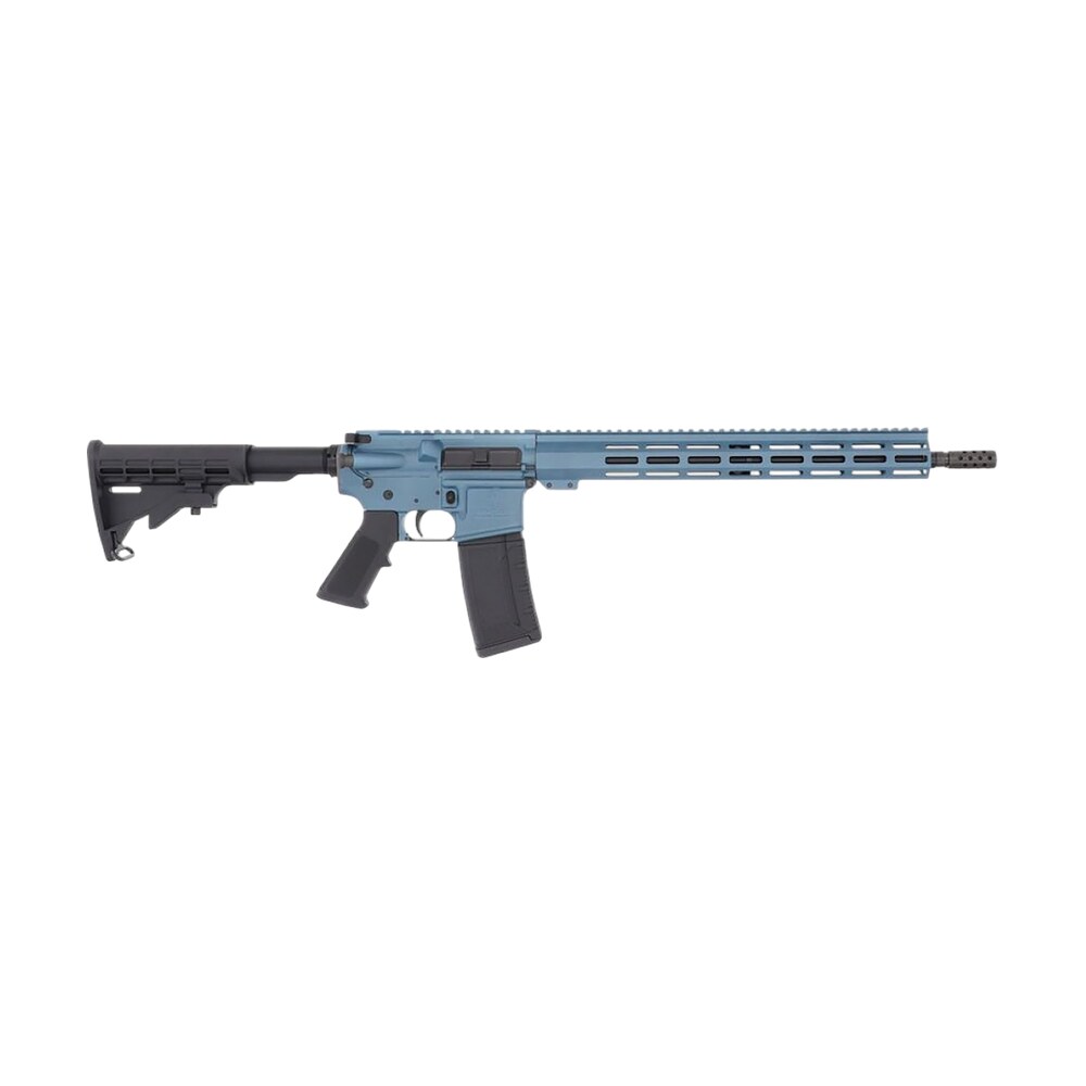 great lakes firearms gl15223blu ar 15 223 wylde 30+1 16" black nitride threaded barrel, blue titanium cerakote aluminum receiver w/picatinny rail, m lok handguard, black polymer stock, mil spec grip Great Lakes Firearms GL15223BLU AR-15 223 Wylde 30+1 16" Black Nitride Threaded Sports South item 183057
