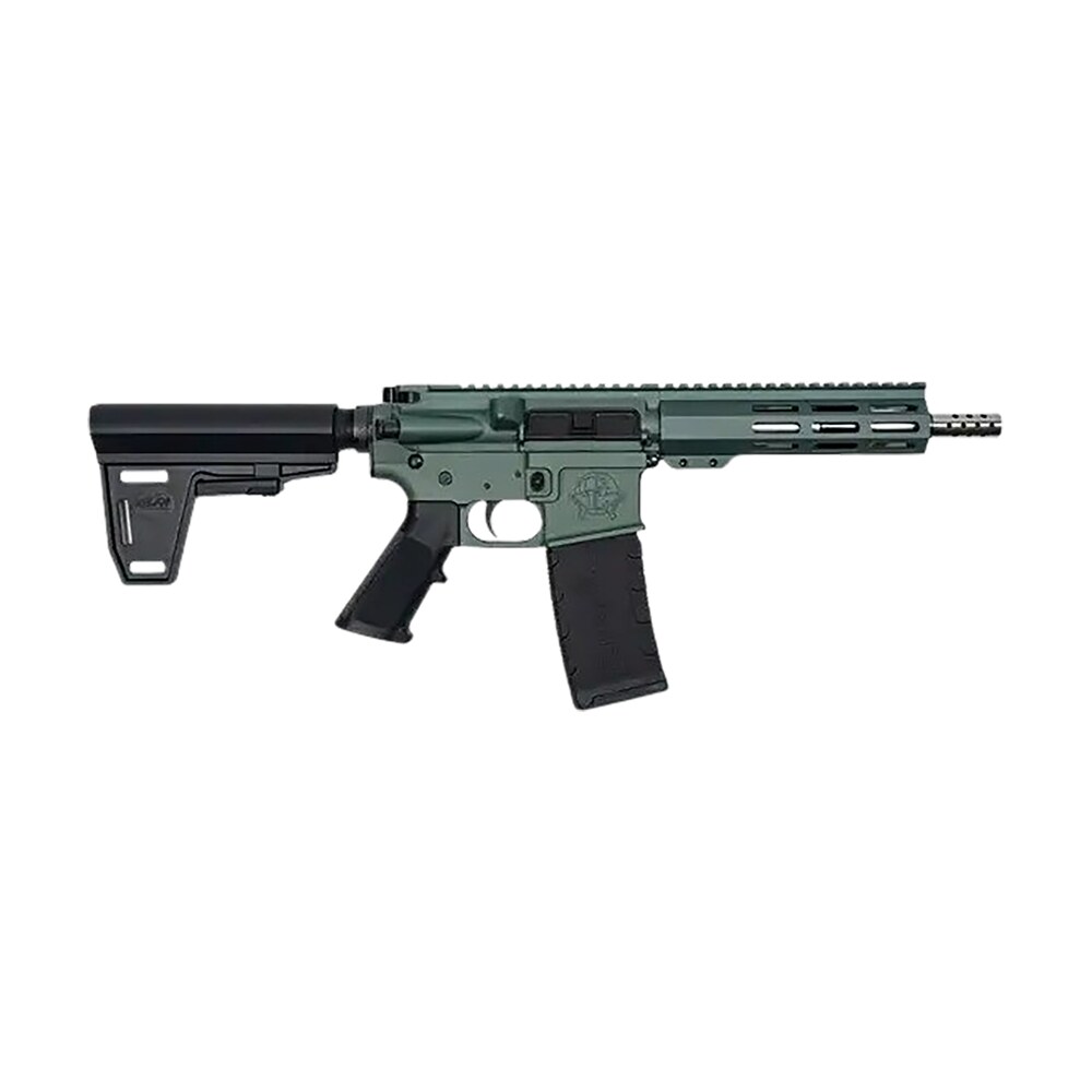 great lakes firearms gl15223sspbchg ar 15 223 wylde 30+1 7.50" black nitride threaded barrel, m lok handguard, charcoal green cerakote aluminum receiver w/picatinny rail, black polymer mil spec grip Great Lakes Firearms GL15223SSPBCHG AR-15 223 Wylde 30+1 7.50" Black Nitride Threaded Sports South item 183072