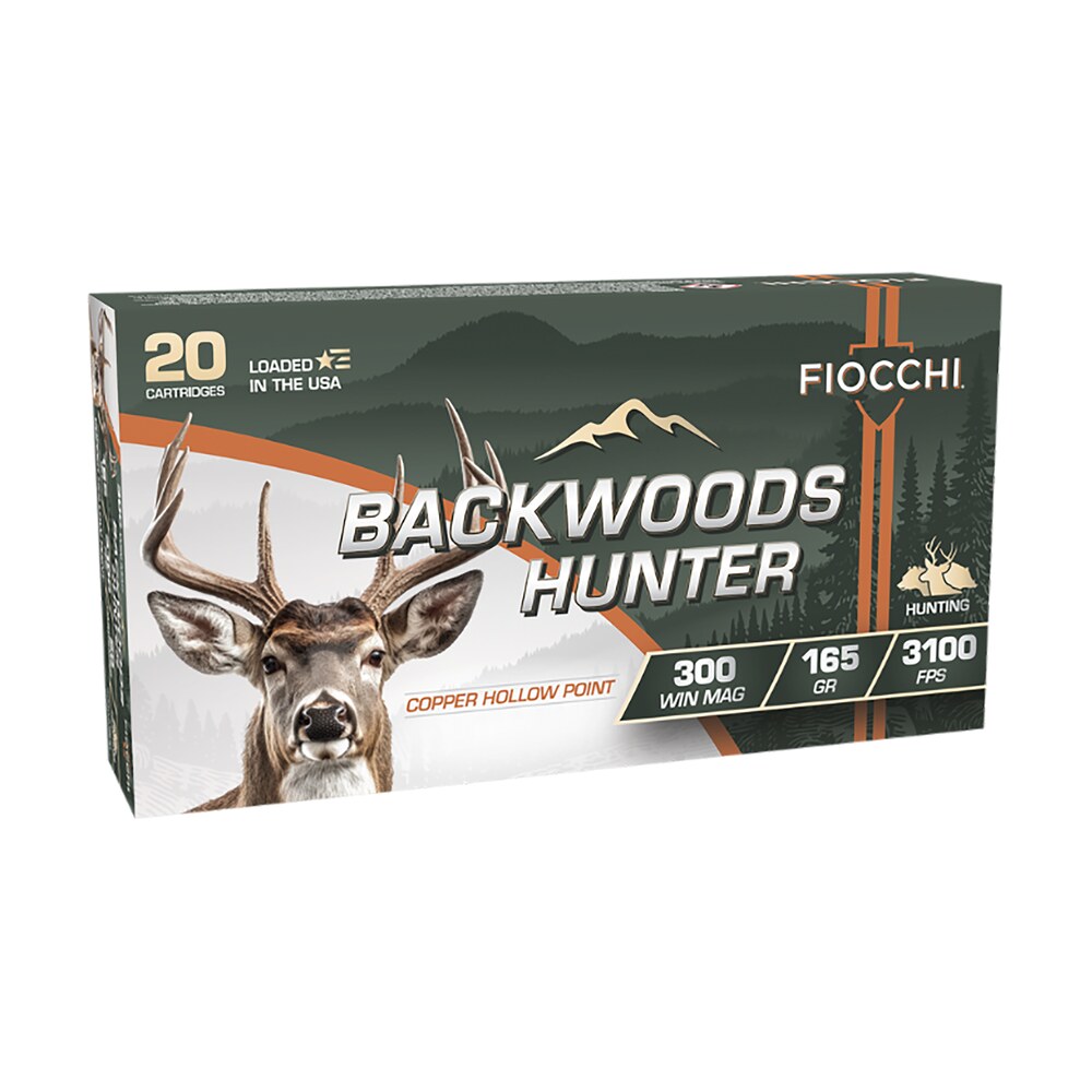 fiocchi 300wmbhc backwoods hunter 300winmag 165gr copper hollow point 20 per box/10 case Fiocchi 300WMBHC Backwoods Hunter 300WinMag 165gr Copper Hollow Point 20 Per Box/10 Case Sports South item 183428