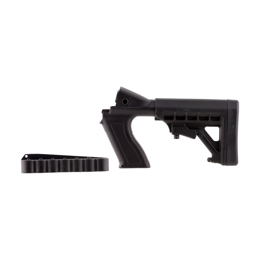 archangel aa50088 tactical pistol grip stock black synthetic 6 position with shell holder for 12 gauge mossberg 500, 590; maverick 88 Archangel AA50088 Tactical Pistol Grip Stock Black Synthetic 6 Position Sports South item 18345