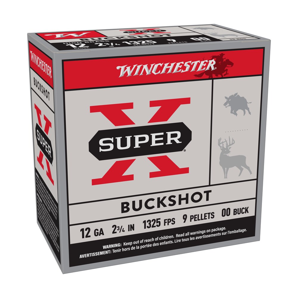 winchester ammo xb1200vp25 super x 12gauge 2.75" 00buck shot 25 per box/10 case Winchester Ammo XB1200VP25 Super X 12Gauge 2.75" 00Buck Shot 25 Per Box/10 Case Sports South item 183465