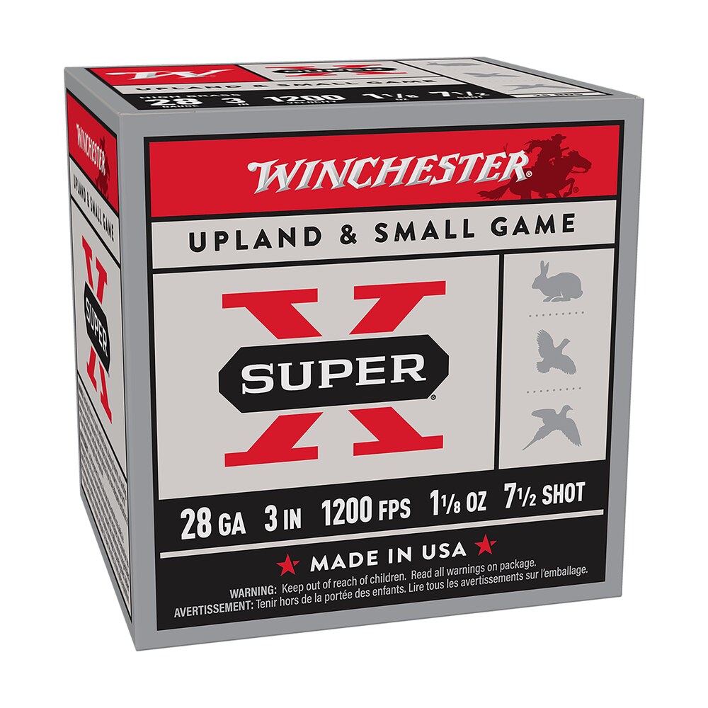 winchester ammo x2837 super x 28gauge 3" 1 1/8oz 7.5shot 25 per box/10 case Winchester Ammo X2837 Super X 28Gauge 3" 1 1/8oz 7.5Shot 25 Per Box/10 Case Sports South item 183473