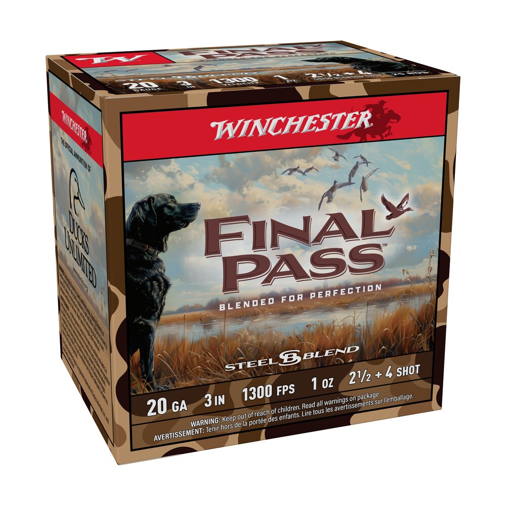 winchester ammo fp203254 final pass 20gauge 3" 1oz 2.5/4shot 25 per box/10 case Winchester Ammo FP203254 Final Pass 20Gauge 3" 1oz 2.5/4Shot 25 Per Box/10 Case Sports South item 183478