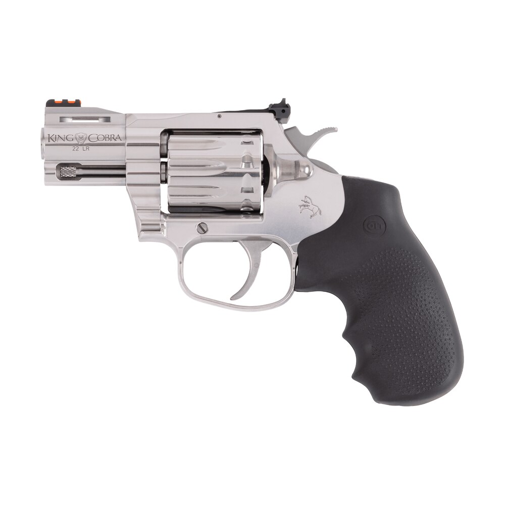 colt mfg kcobra22sp2rfo king cobra 22 lr 10 shot 2" stainless vent rib barrel, stainless cylinder & frame, black rubber grip Colt Mfg KCOBRA22SP2RFO King Cobra 22 LR 10 Shot 2" Stainless Vent Rib Sports South item 183627