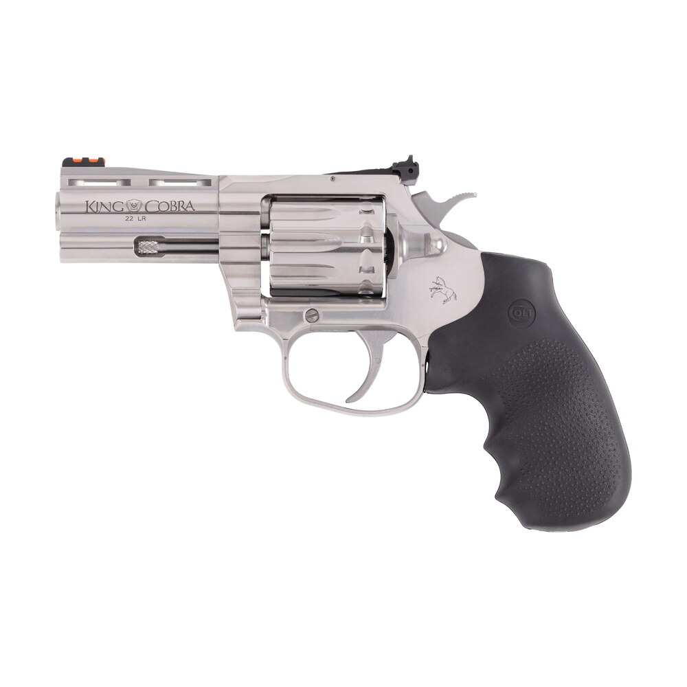 colt mfg kcobra22sp3rfo king cobra 22 lr 10 shot 3" stainless vent rib barrel, stainless cylinder & frame, black rubber grip Colt Mfg KCOBRA22SP3RFO King Cobra 22 LR 10 Shot 3" Stainless Vent Rib Sports South item 183628