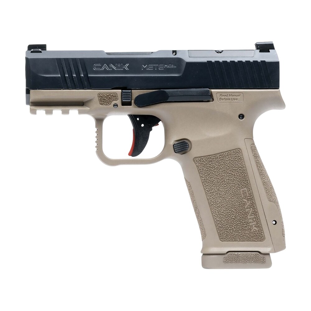 canik hg7884cabd n mete mc9l *ca compliant 9mm luger 10+1 3.18" black steel barrel, black nitride steel serrated slide, flat dark earth polymer frame w/picatinny rail, interchangeable backstrap grip Canik HG7884CABD-N Mete MC9L *CA Compliant 9mm Luger 10+1 3.18" Black Steel Sports South item 183724