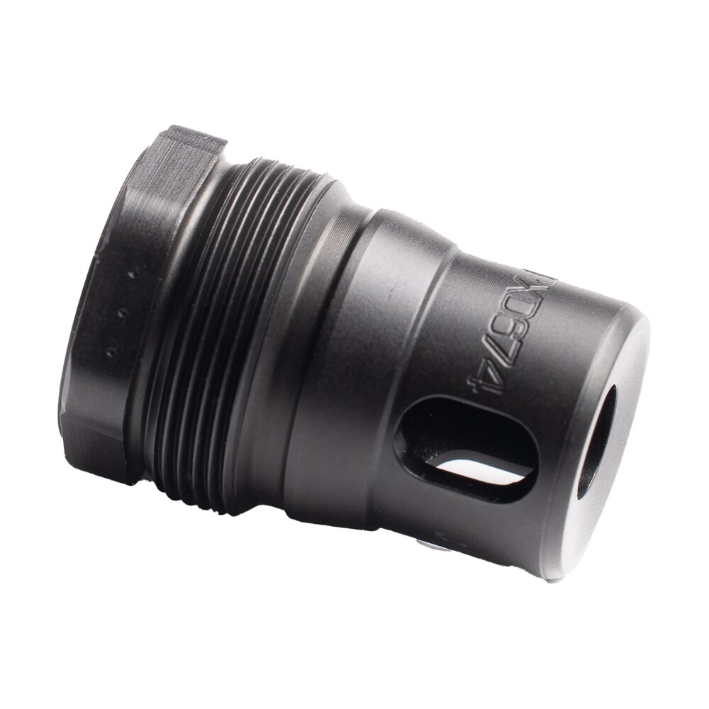 dead air rxd675 xrf xeno rimfire muzzle brake black nitride 17 4ph stainless steel m10x1 threads 1.21" oal 0.81" diameter Dead Air RXD675 XRF Xeno Rimfire Muzzle Brake Black Nitride 17-4PH Stainless Steel M10x1 Sports South item 183952