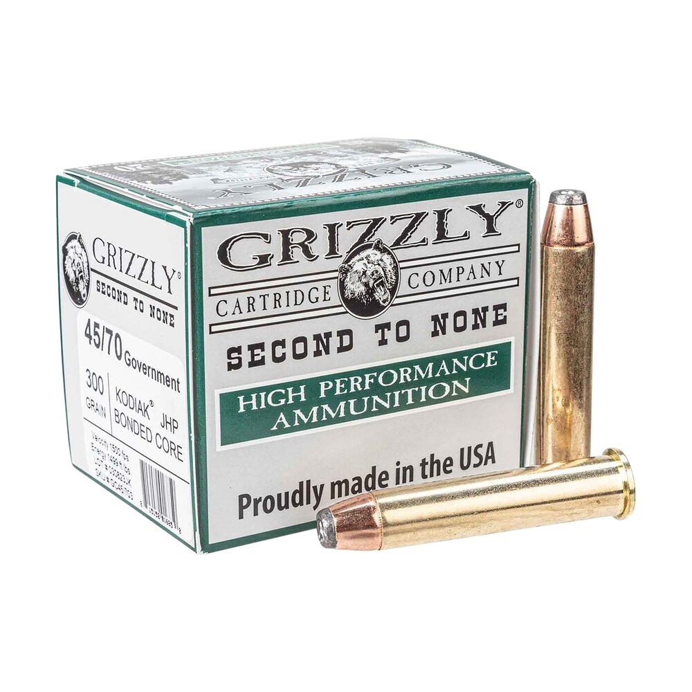 grizzly ammo gc45/703 45 70gov 300gr jacketed hollow point 20 per box/10 case Grizzly Ammo GC45/703 45-70Gov 300gr Jacketed Hollow Point 20 Per Box/10 Case Sports South item 183981