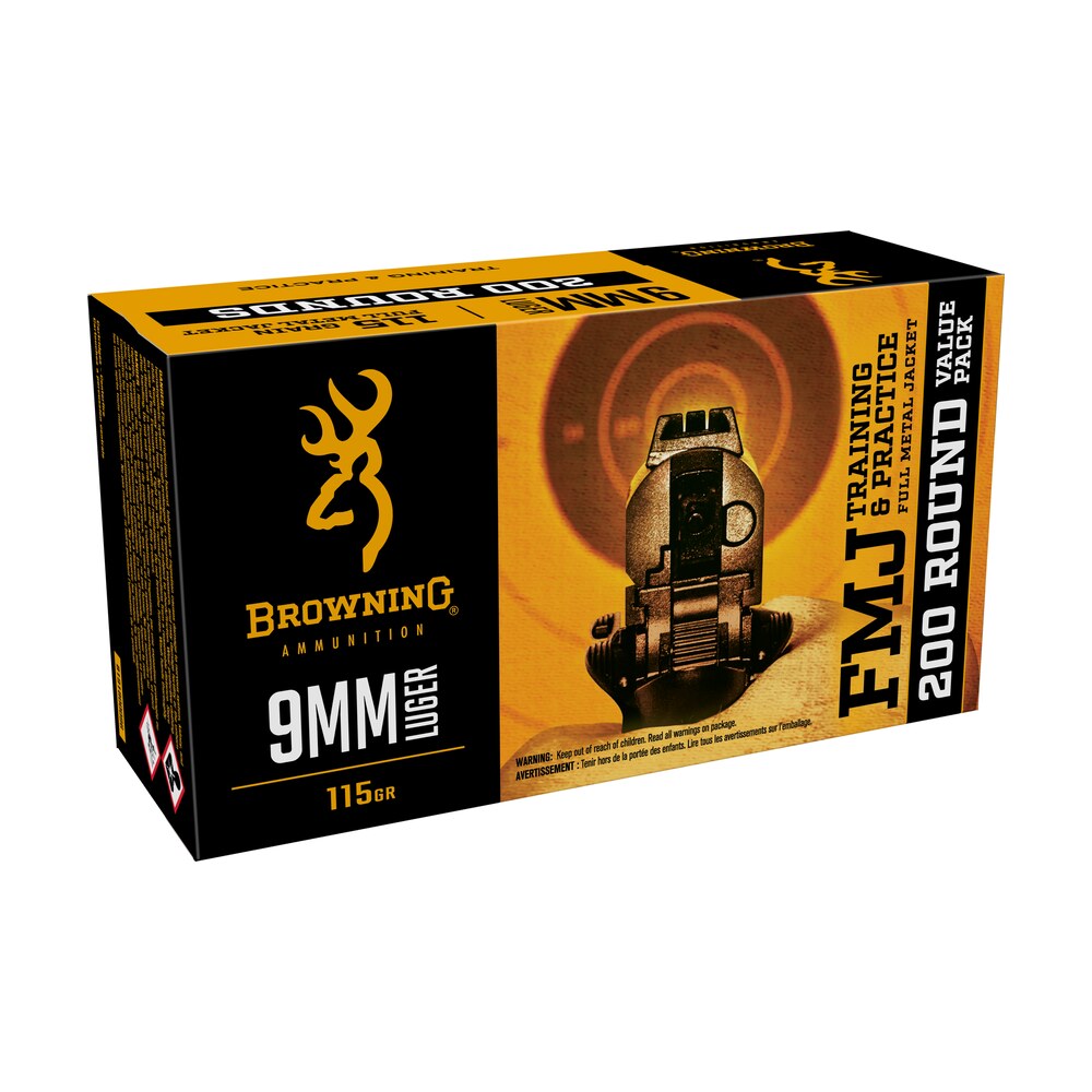 browning ammo b1918000969mm luger 115gr full metal jacket 200 per box/5 case *bulk pack Browning Ammo B1918000969mm Luger 115gr Full Metal Jacket 200 Per Box/5 Case *Bulk Pack Sports South item 184066