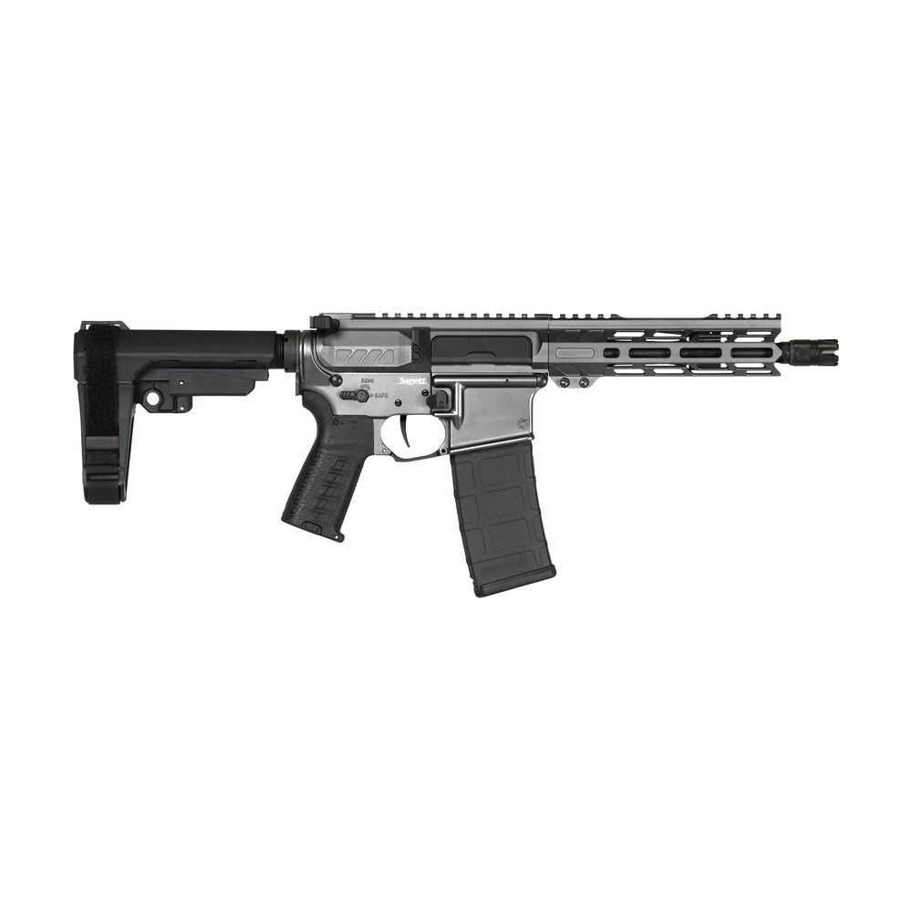 cmmg 30af20atng banshee mk4 300 blackout 30+1 8" black nitride threaded barrel, m lok handguard, tungsten cerakote aluminum receiver w/picatinny rail, black polymer cmmg ripbrace, cmmg zeroed grip CMMG 30AF20ATNG Banshee Mk4 300 Blackout 30+1 8" Black Nitride Threaded Sports South item 184136