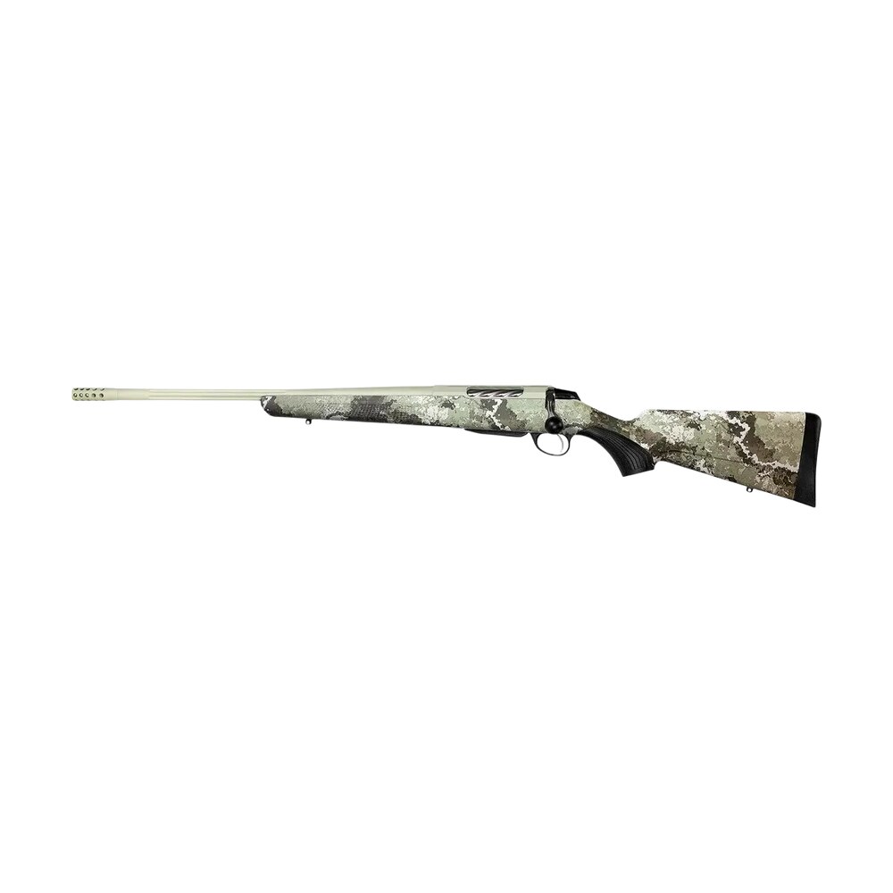 tikka jrtxvw47124 t3x lite 7mm prc 3+1 24.40" midnight bronze cerakote fluted threaded barrel & drilled & tapped receiver, veil wideland fixed synthetic stock, left hand Tikka JRTXVW47124 T3x Lite 7mm PRC 3+1 24.40" Midnight Bronze Cerakote Fluted Threaded Barrel Sports South item 184220