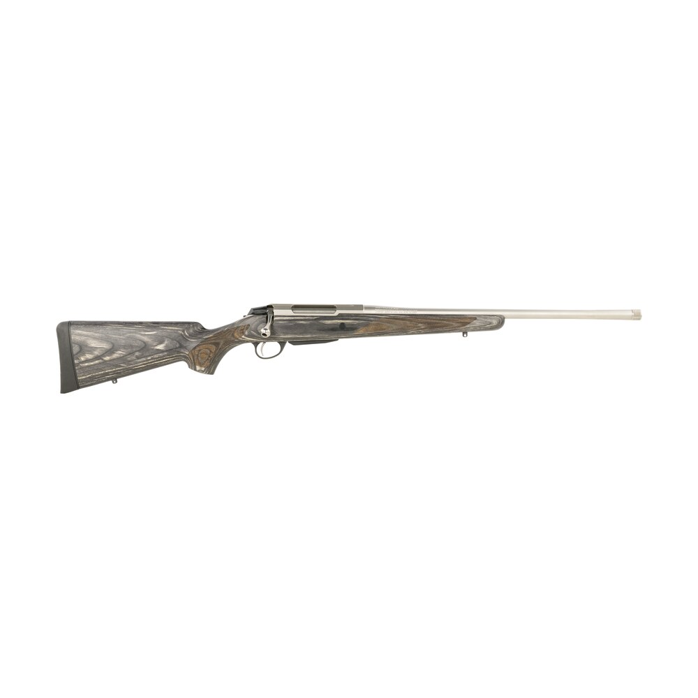 tikka jrtxg31520mt t3x laminated full size 243 win 3+1 20" stainless threaded barrel, stainless steel drilled & tapped receiver, oil gray fixed laminate stock, right hand Tikka JRTXG31520MT T3x Laminated Full Size 243 Win 3+1 20" Stainless Threaded Sports South item 184221