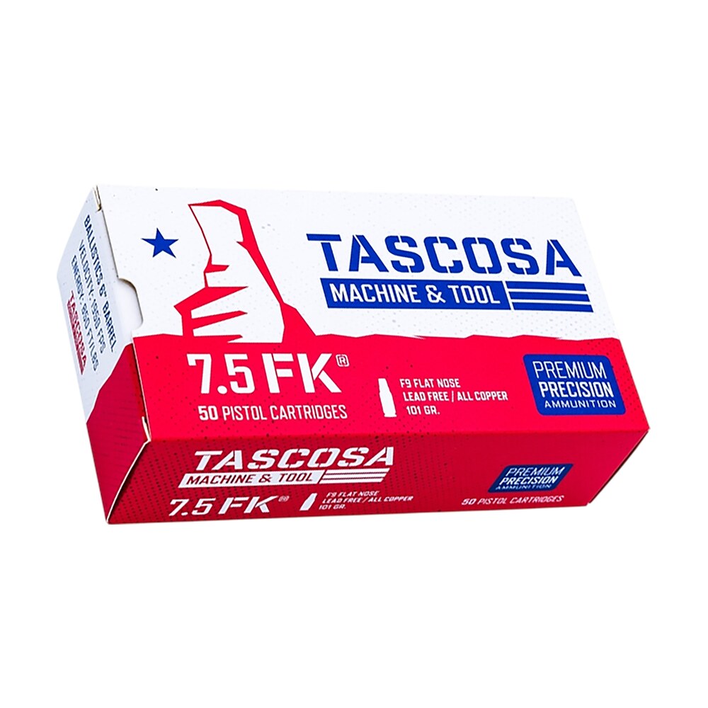 tascosa machine and tool tmtammof9 7.5fk 101gr flat nose 50 per box/12 case Tascosa Machine and Tool TMTAMMOF9 7.5FK 101gr Flat Nose 50 Per Box/12 Case Sports South item 184244
