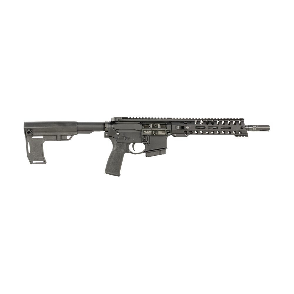 patriot ordnance factory 2167 p15 constable 350 legend 10+1 10.50" m lok handguard, black anodized aluminum receiver w/picatinny rail, black polymer mft blade stabilizer, mft grip Patriot Ordnance Factory 2167 P15 Constable 350 Legend 10+1 10.50" M-LOK Handguard, Black Sports South item 184281