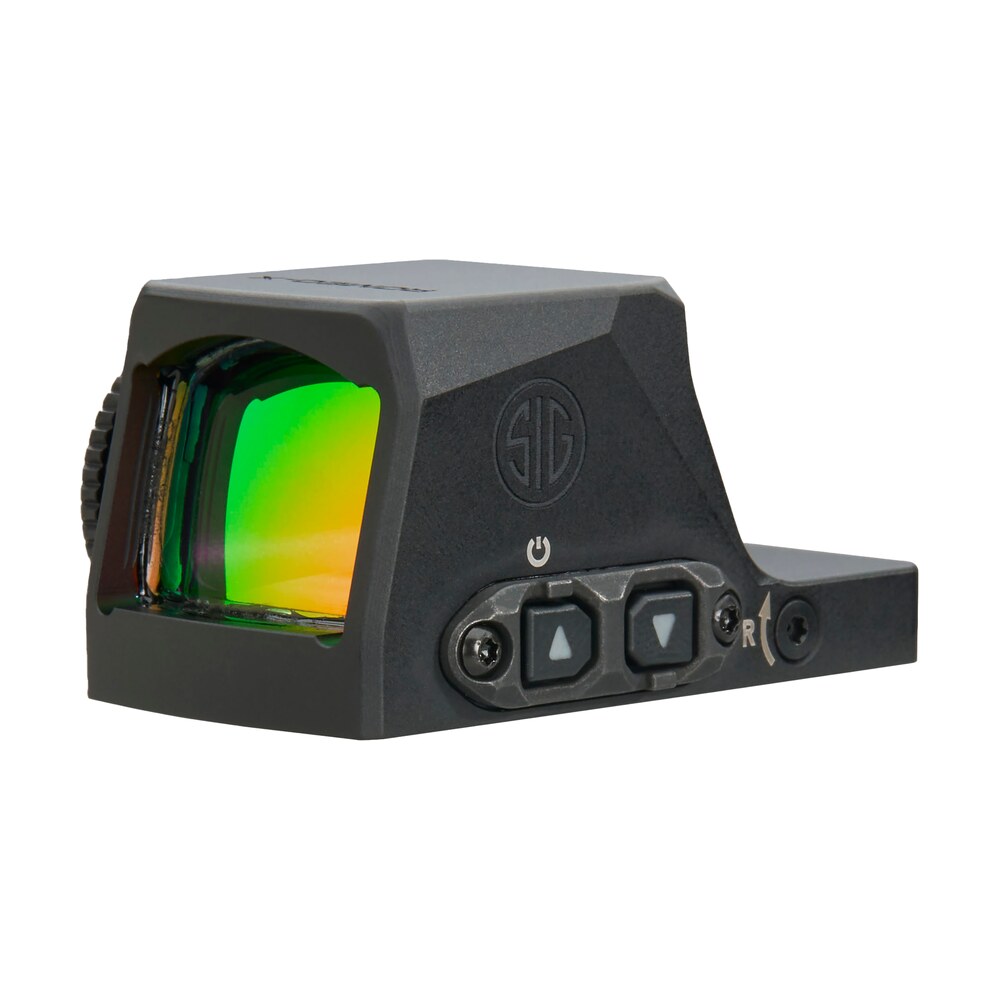 sig sauer electro optics sorx1370 romeo x enclosed pro black 1x24mm illuminated green circle w/dot reticle rx footprint mount Sig Sauer Electro-Optics SORX1370 Romeo-X Enclosed Pro Black 1x24mm Illuminated Green Circle Sports South item 184396