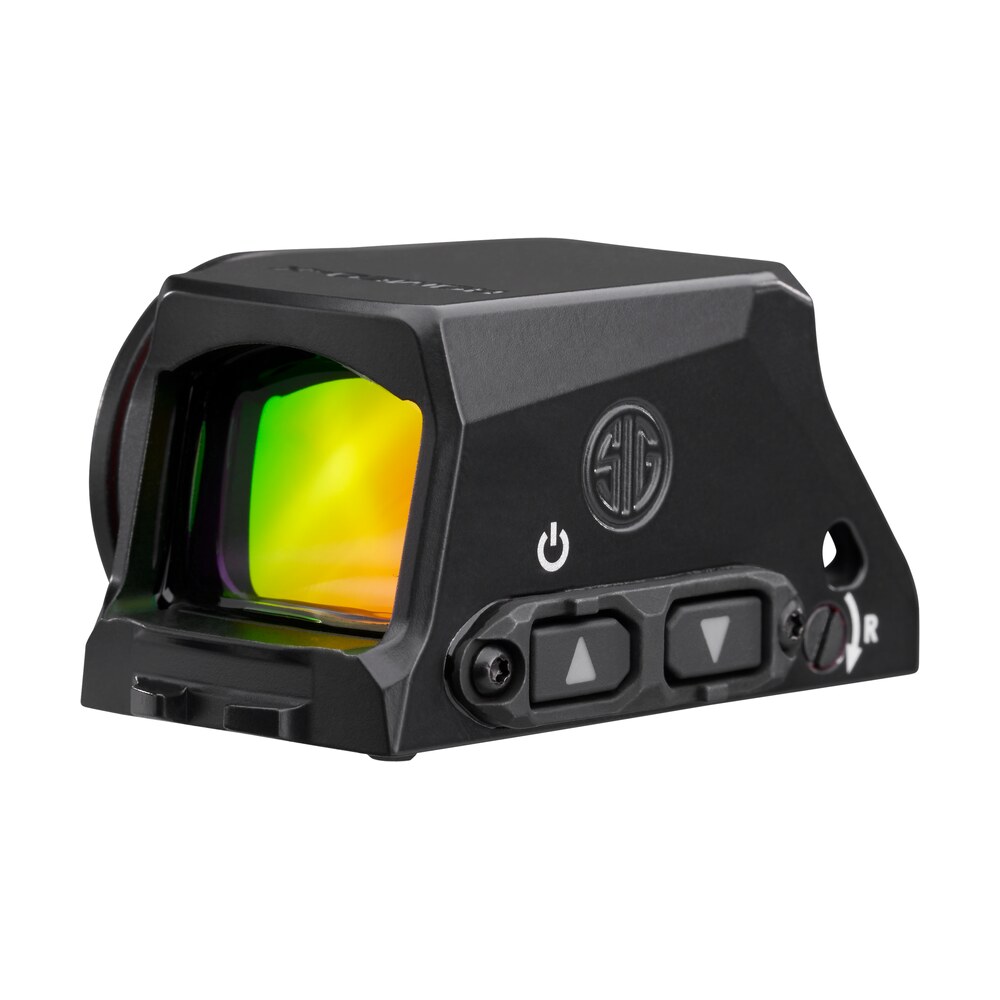 sig sauer electro optics sorx1570 romeo x sig loc pro black 1x24mm illuminated green circle w/dot reticle rx footprint mount Sig Sauer Electro-Optics SORX1570 Romeo-X Sig-Loc Pro Black 1x24mm Illuminated Green Circle Sports South item 184399