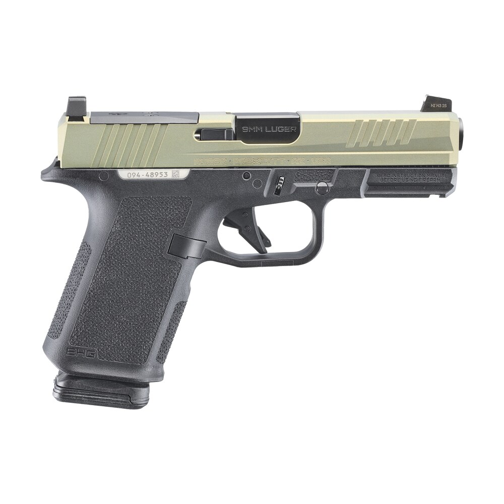 ruger 19420 rxm 9mm luger 15+1 4" black fnc nitride barrel, sundown alloy cerakote alloy steel optic ready/serrated slide, black polymer frame w/accessory rail, rmr/rmsc/deltapoint pro footprint Ruger 19420 RXM 9mm Luger 15+1 4" Black FNC Nitride Sports South item 184420