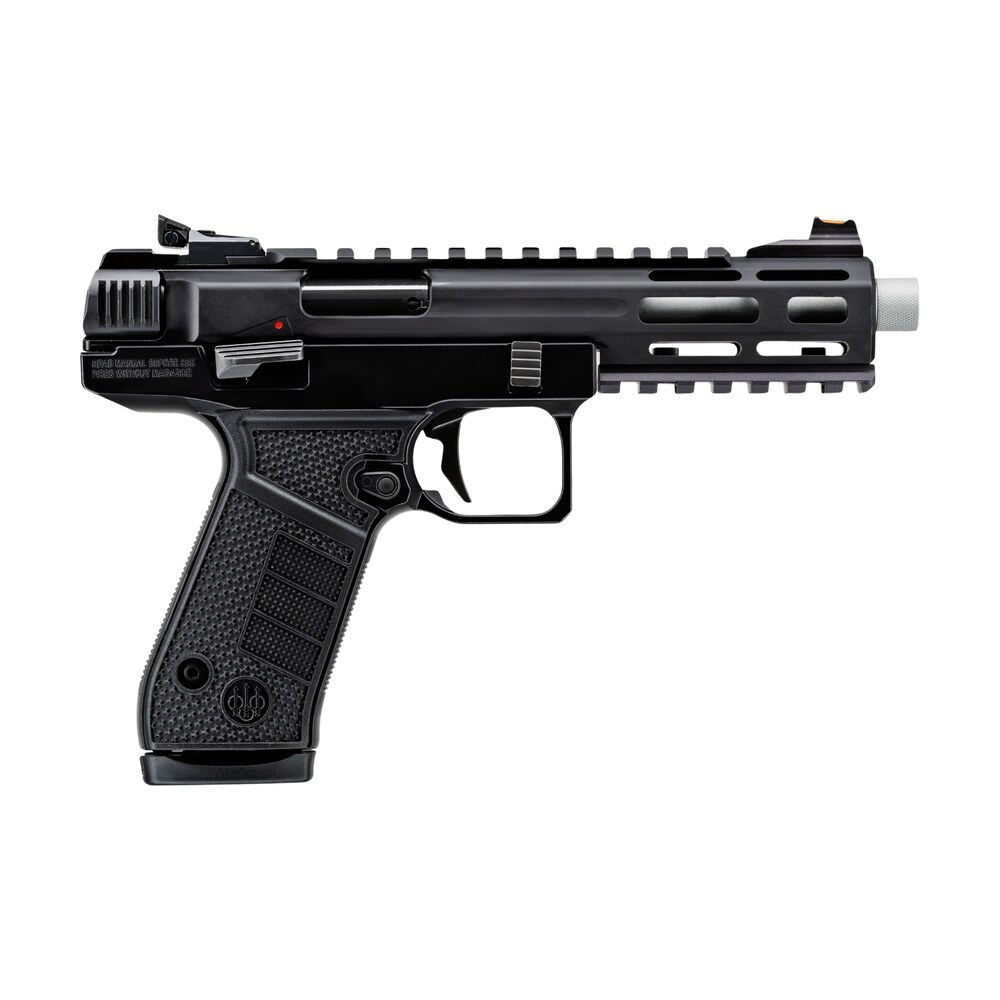 beretta usa jb22tacmet15sb b series jaguar tac full size 22 lr 15+1 5.25" stainless barrel w/m lok barrel shroud, black picatinny rail slide, black metal frame w/picatinny rail, interchangeable grip p Beretta USA JB22TACMET15SB B Series Jaguar Tac Full Size 22 LR 15+1 5.25" Stainless Barrel Sports South item 184572