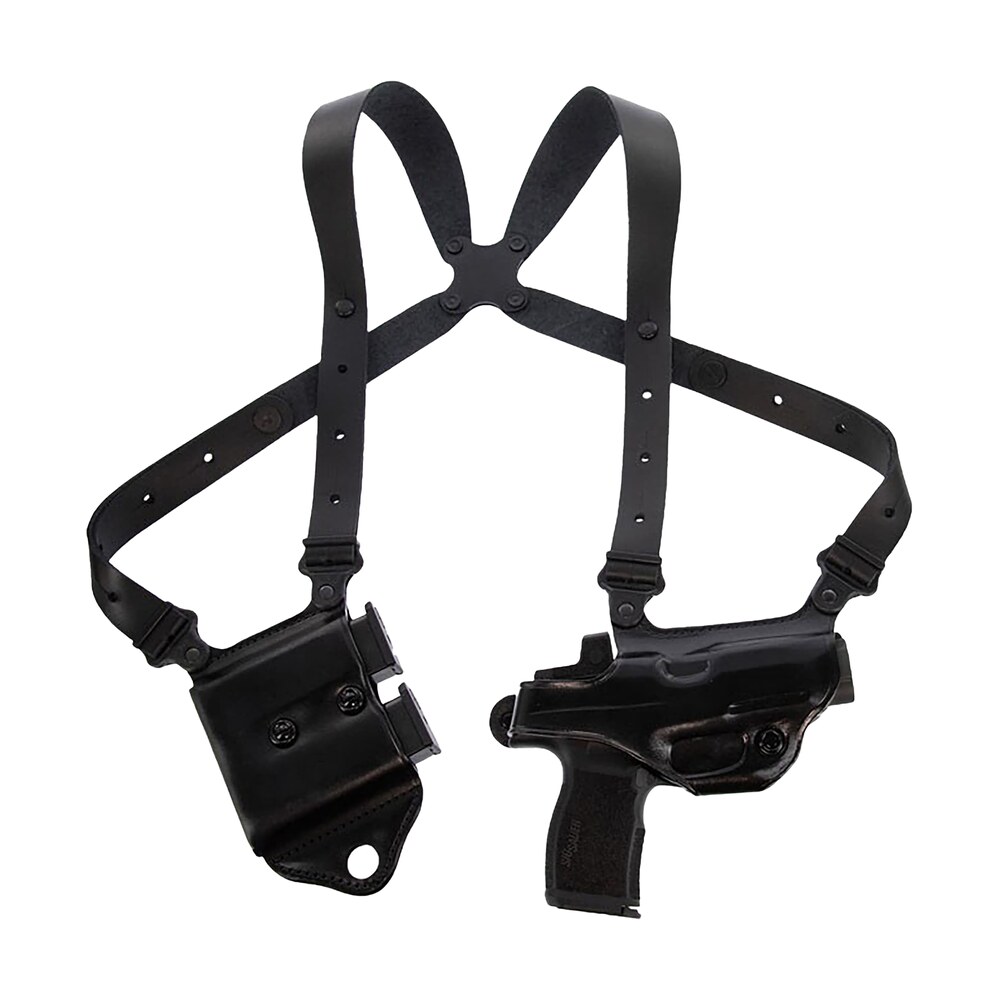 galco mcii894rb miami classic ii shoulder system shoulder fits chest up to 56"/sig p365 x macro black steerhide right hand Galco MCII894RB Miami Classic II Shoulder System Shoulder Sports South item 184608