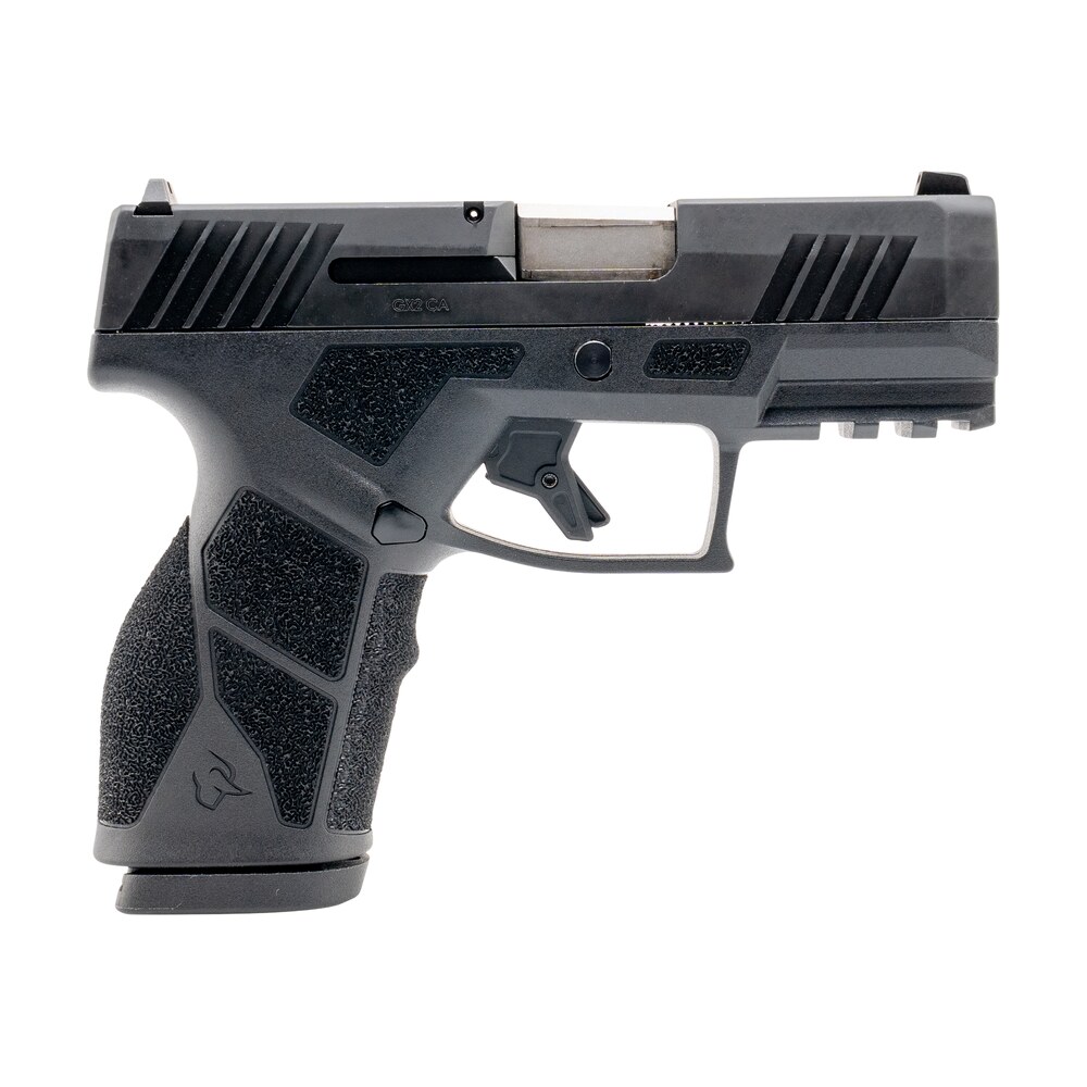 taurus 1 gx2ca931 10 gx2 *ca compliant compact frame 9mm luger 10+1 3.38" stainless steel barrel, matte black alloy steel serrated slide, black polymer frame w/accessory rail Taurus 1-GX2CA931-10 GX2 *CA Compliant Compact Frame 9mm Luger 10+1 3.38" Stainless Steel Sports South item 184632