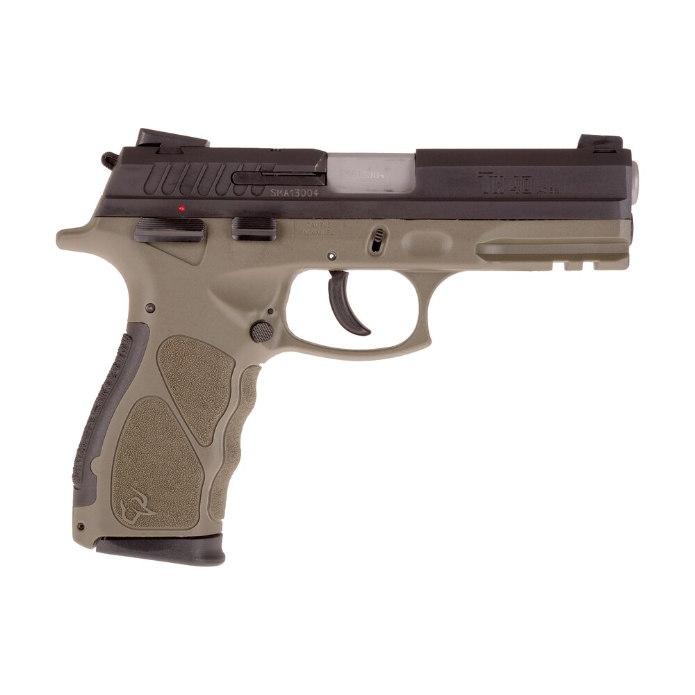 taurus 1 th40041o th full size frame 40 s&w 15+1 4.25" matte stainless steel barrel, matte black alloy steel serrated slide, od green polymer frame Taurus 1-TH40041O TH Full Size Frame 40 S&W 15+1 4.25" Matte Stainless Steel Sports South item 184637