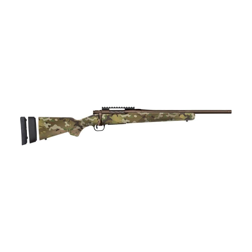 mossberg 28281 patriot super bantam youth 350 legend 4+1 18" patriot brown cerakote threaded bull barrel, patriot brown cerakote steel receiver w/picatinny rail, multicam fixed synthetic stock Mossberg 28281 Patriot Super Bantam Youth 350 Legend 4+1 18" Patriot Brown Cerakote Threaded Sports South item 184733