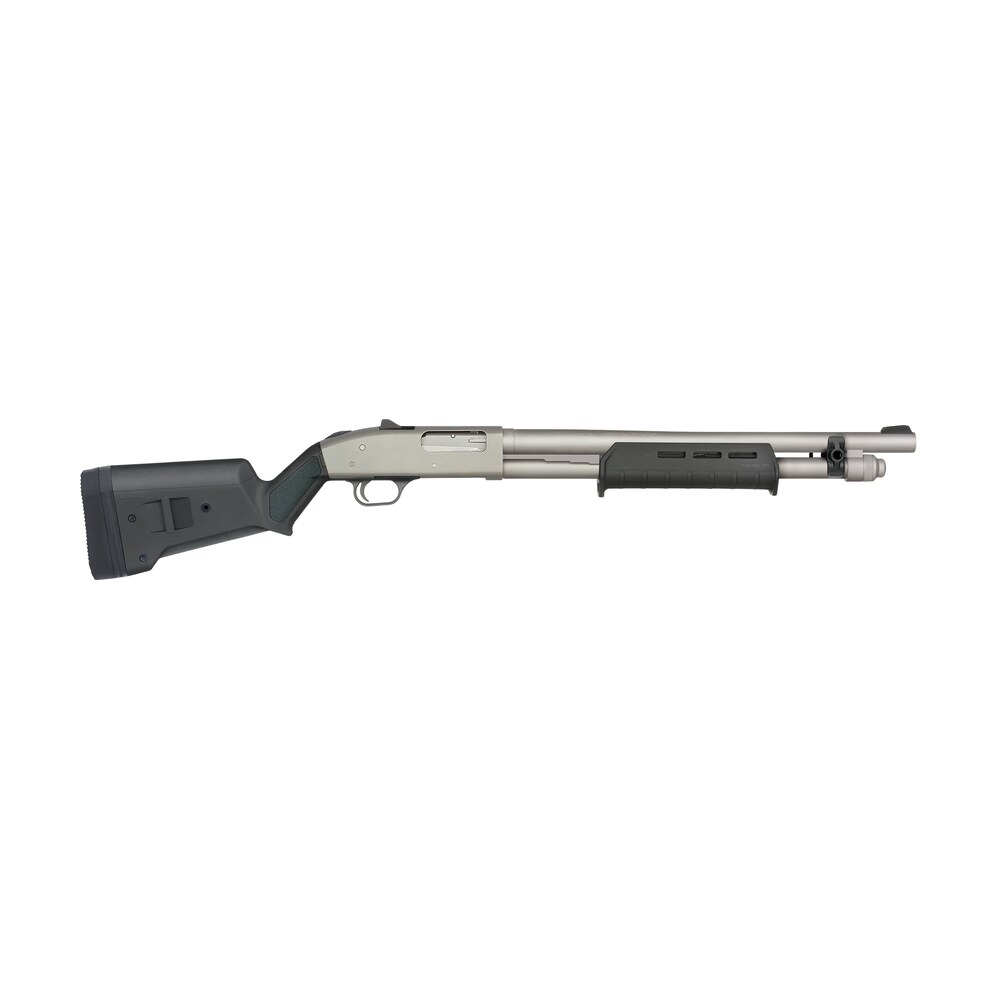 mossberg 50794 590a1 pro 12 gauge 6+1 18.50" silver marinecote silver barrel & receiver, black synthetic stock Mossberg 50794 590A1 Pro 12 Gauge 6+1 18.50" Silver Marinecote Silver Barrel & Receiver, Sports South item 184749