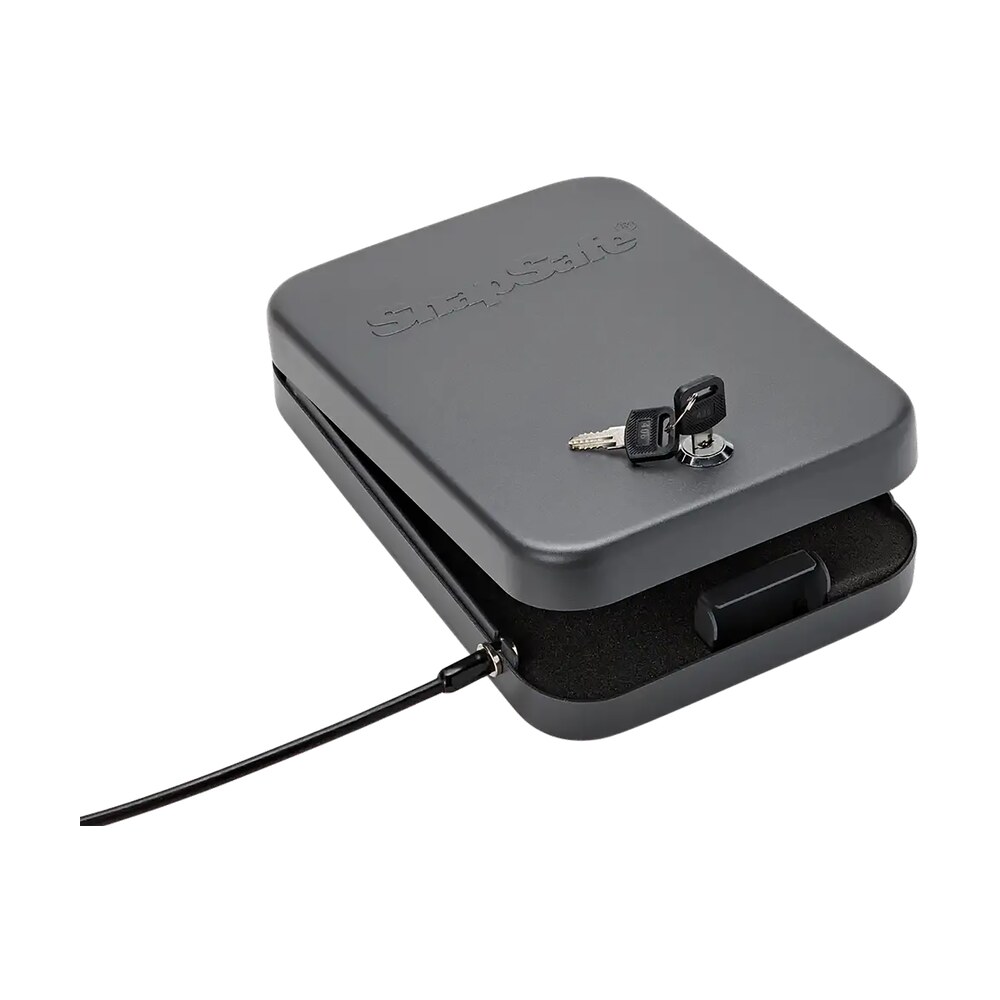 snapsafe 75210 lock box xl key entry black steel holds 1 handgun 10″ w x 7″ h x 2″ d SnapSafe 75210 Lock Box XL Key Entry Black Steel Holds 1 Handgun 10" W x 7" H x 2" D Sports South item 18506