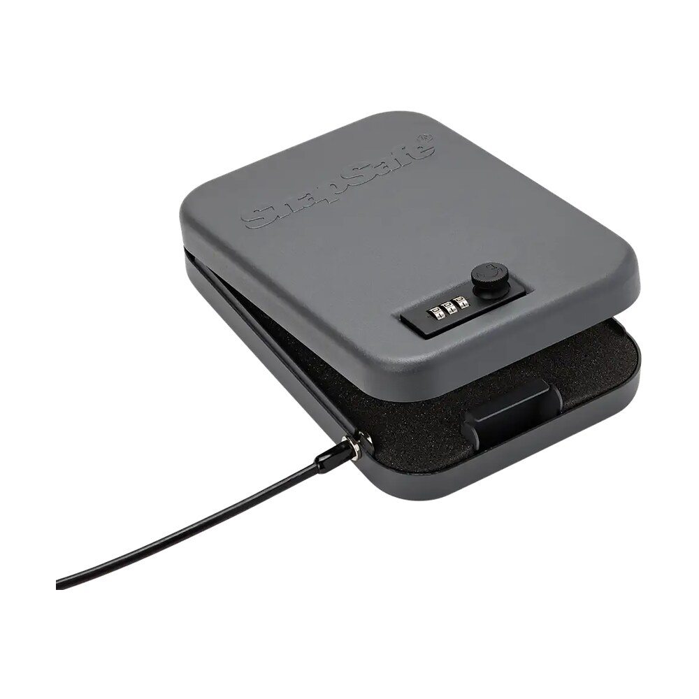 snapsafe 75230 lock box large combination/key entry black steel 9.50″ l x 6.50″ w x 1.75″ d SnapSafe 75230 Lock Box Large Combination/Key Entry Black Steel 9.50" L x 6.50" W x 1.75" D Sports South item 18510