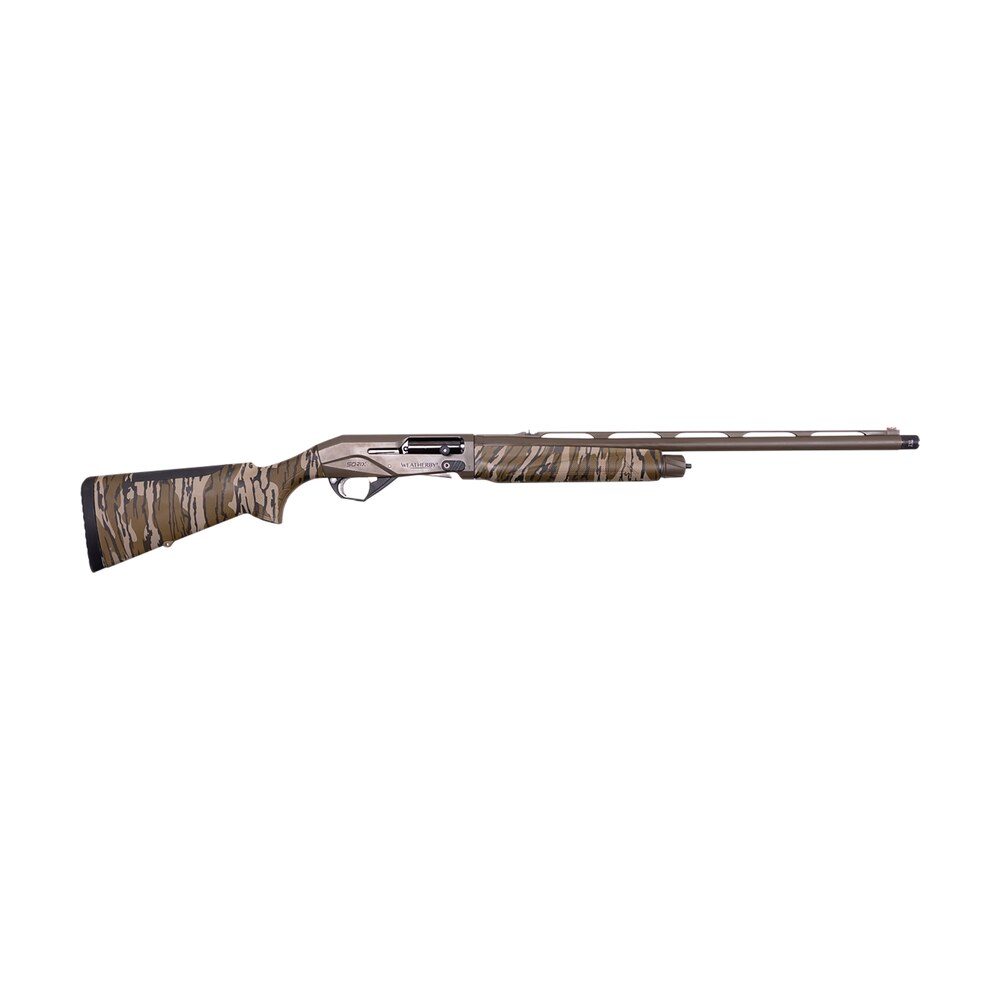 weatherby xtb1224smg sorix turkey compact 12 gauge semi auto 3.50" 2+1 24" burnt bronze cerakote vent rib barrel & drilled & tapped receiver, fixed mossy oak bottomland synthetic stock, ambidextrous Weatherby XTB1224SMG Sorix Turkey Compact 12 Gauge Semi Auto 3.50" 2+1 24" Burnt Bronze Sports South item 185176