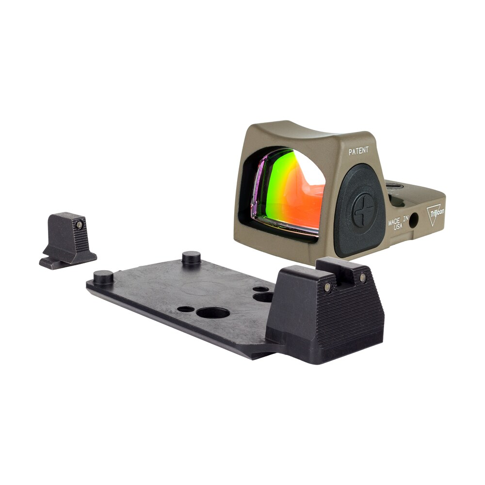 trijicon 700816 rmr dual defense cerakote black/fde 1x 3.25 moa red dot reticle fits sig sauer m17/18 Trijicon 700816 RMR Dual Defense Cerakote Black/FDE 1x 3.25 MOA Red Dot Reticle Sports South item 185193