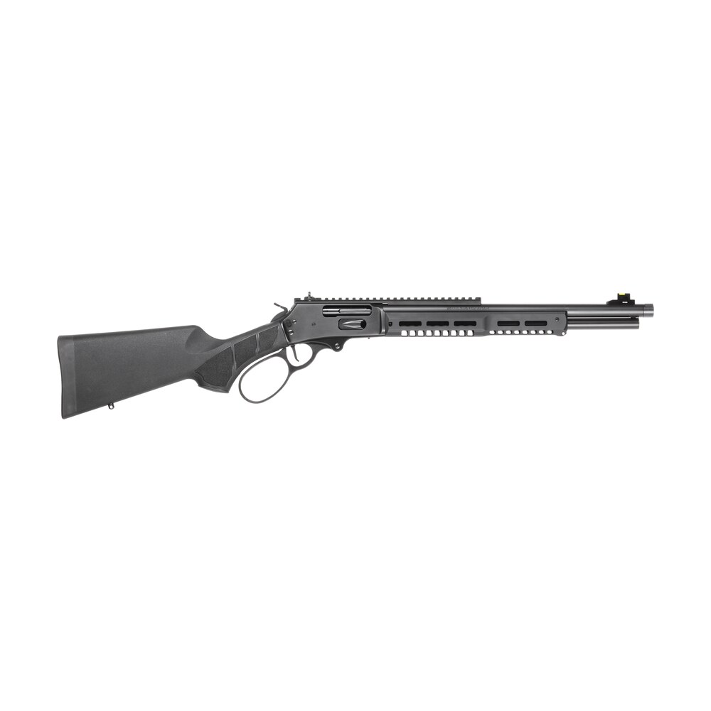 smith & wesson 14453 1854 stealth hunter 45 70 gov 5+1 16.50" black armornite threaded barrel, black armornite stainless steel receiver w/picatinny rail, m lok forend, black fixed synthetic stock Smith & Wesson 14453 1854 Stealth Hunter 45-70 Gov 5+1 16.50" Black Armornite Threaded Sports South item 185312