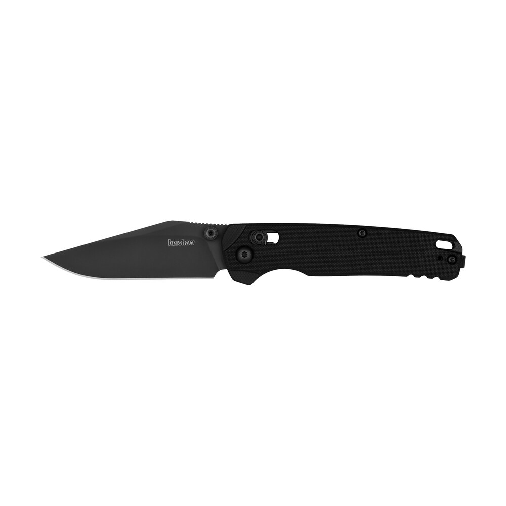 kershaw 6106blk bel air 3.05" folding clip point plain black pvd cpm magnacut steel blade, black textured g10 handle Kershaw 6106BLK Bel Air 3.05" Folding Clip Point Plain Black PVD CPM MagnaCut Steel Blade, Sports South item 185498