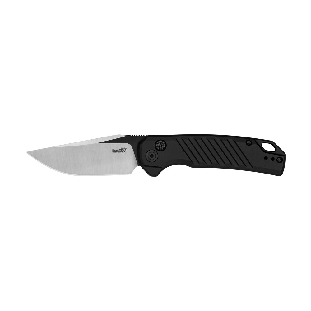 kershaw 7305 launch 23 automatic 3.30" folding trailing point plain black cerakote/satin cpm 154 ss blade, black anodized aluminum handle Kershaw 7305 Launch 23 Automatic 3.30" Folding Trailing Point Plain Black Cerakote/Satin CPM Sports South item 185502