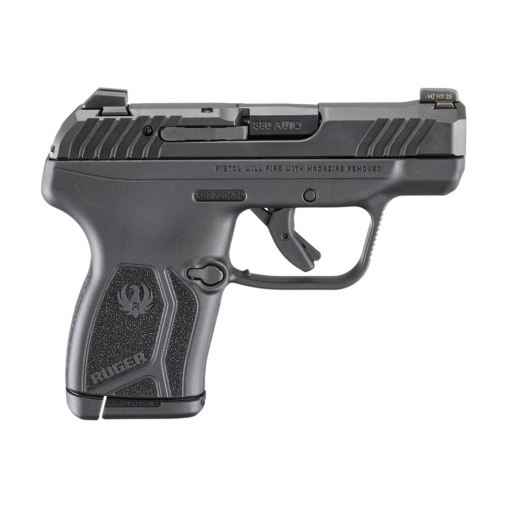 ruger 13765 lcp max compact frame 380 acp 10+1 2.80" black oxide alloy steel barrel, black nitride alloy steel serrated slide, black polymer frame, textured grip, no manual safety Ruger 13765 LCP Max Compact Frame 380 ACP 10+1 2.80" Black Oxide Alloy Steel Sports South item 185517