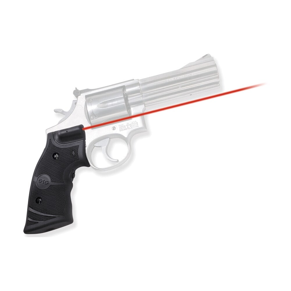crimson trace 011280 lasergrips fits s&w k & l frames square butt, red laser 633nm wavelength 5mw output, black polymer Crimson Trace 011280 Lasergrips Sports South item 18585