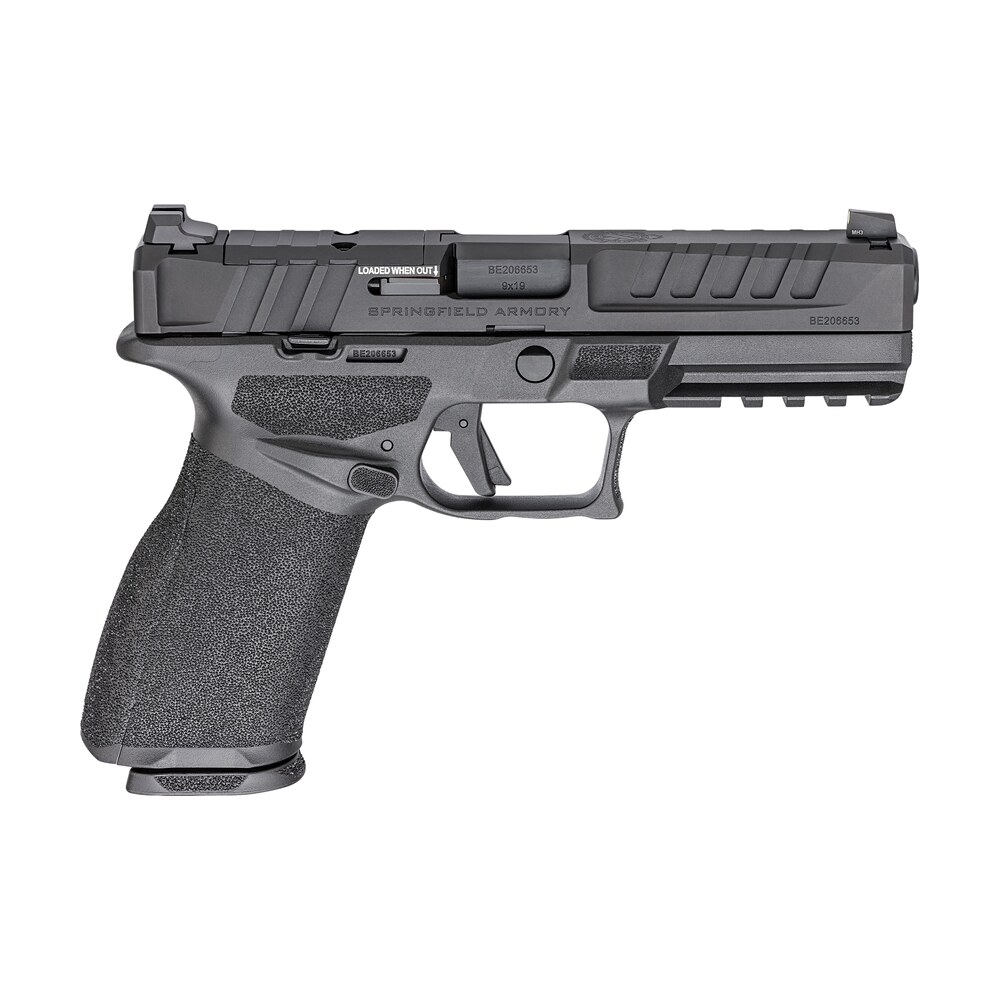 springfield armory ec9459bcau echelon *ca compliant full size 9mm luger 10+1 4.50" black melonite barrel & steel optic ready/serrated slide, black polymer frame w/picatinny rail, textured grip Springfield Armory EC9459BCAU Echelon *CA Compliant Full Size 9mm Luger 10+1 4.50" Black Sports South item 186327