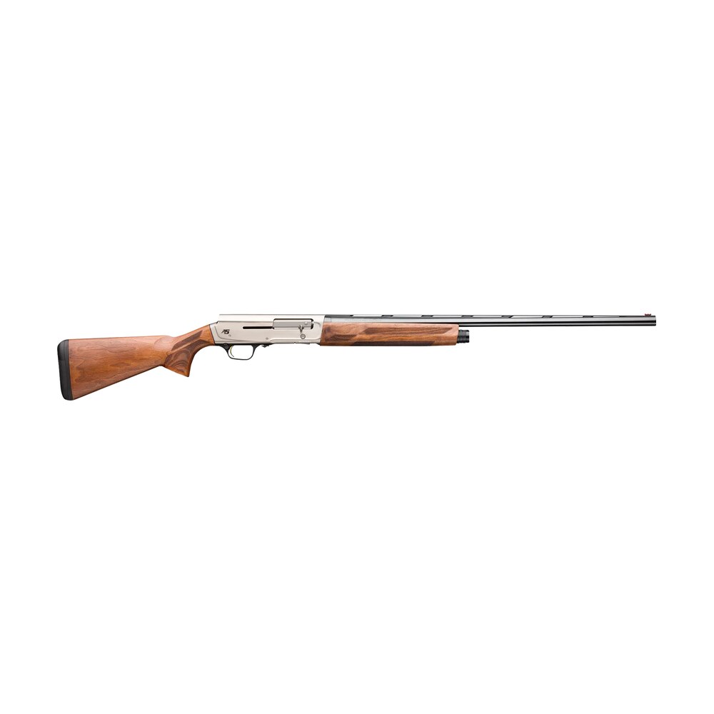 browning 0119035005 a5 upland sweet sixteen 16 gauge semi auto 2.75" 4 2.75" shells 26" gloss blued vent rib barrel, brushed nickel aluminum alloy receiver, fixed turkish walnut stock Browning 0119035005 A5 Upland Sweet Sixteen 16 Gauge Semi-Auto 2.75" 4- 2.75" Shells 26" Gloss Sports South item 186557