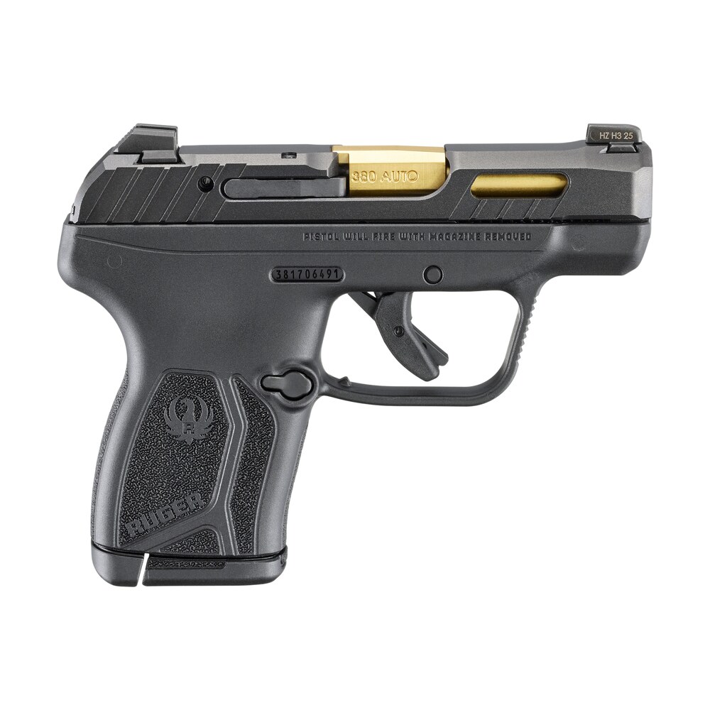 ruger 13766 lcp max compact frame 380 acp 10+1 2.80" black nitride barrel, black nitride alloy steel serrated slide, black polymer frame textured grip Ruger 13766 LCP Max Compact Frame 380 ACP 10+1 2.80" Black Nitride Sports South item 186747