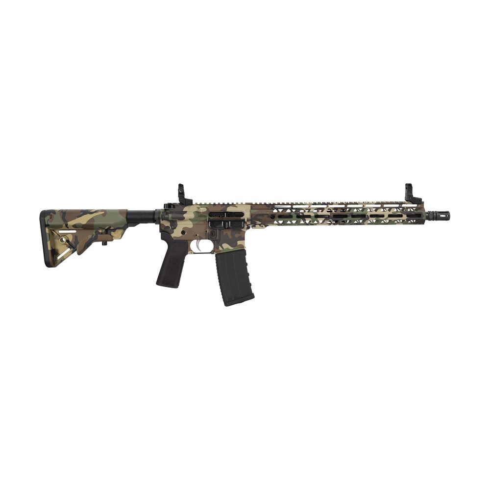 hi point hp15r 556m81 hp 15r 5.56 nato 30+1 16" black threaded barrel, m81 woodland camo aluminum receiver w/picatinny rail, m lok handguard, b5 bravo polymer stock, black b5 p type 23 grip Hi-Point HP15R-556M81 HP 15R 5.56 NATO 30+1 16" Black Threaded Sports South item 186757