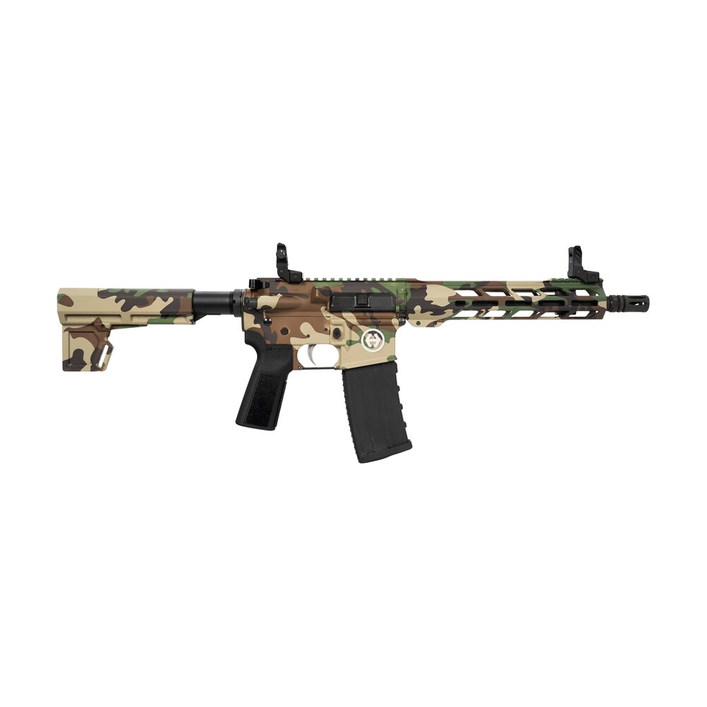 hi point hp15p 556m81 hp 15p 5.56 nato 30+1 10.50" black threaded barrel, m81 woodland camo aluminum receiver w/picatinny rail, m lok handguard, blade polymer brace, black b5 p type 23 grip Hi-Point HP15P-556M81 HP 15P 5.56 NATO 30+1 10.50" Black Threaded Sports South item 186760