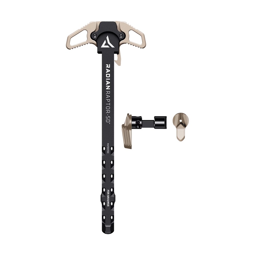 radian weapons r0940 raptor sd 45/90 charging handle ar 15/m16 flat dark earth aluminum ambidextrous Radian Weapons R0940 Raptor SD 45/90 Charging Handle AR-15/M16 Flat Dark Earth Aluminum Sports South item 186856