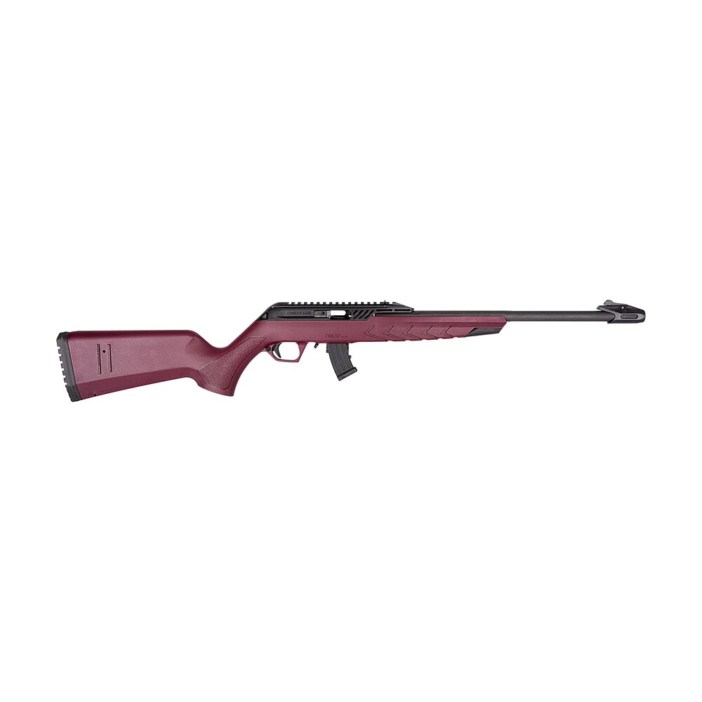 derya firearms tm22.stan.bc.18 tm22 standard full size 22 lr 10+1 18" black target barrel, black anodized aluminum receiver w/picatinny rail, black cherry adjustable polymer stock Derya Firearms TM22.STAN.BC.18 TM22 Standard Full Size 22 LR 10+1 18" Black Target Sports South item 186938