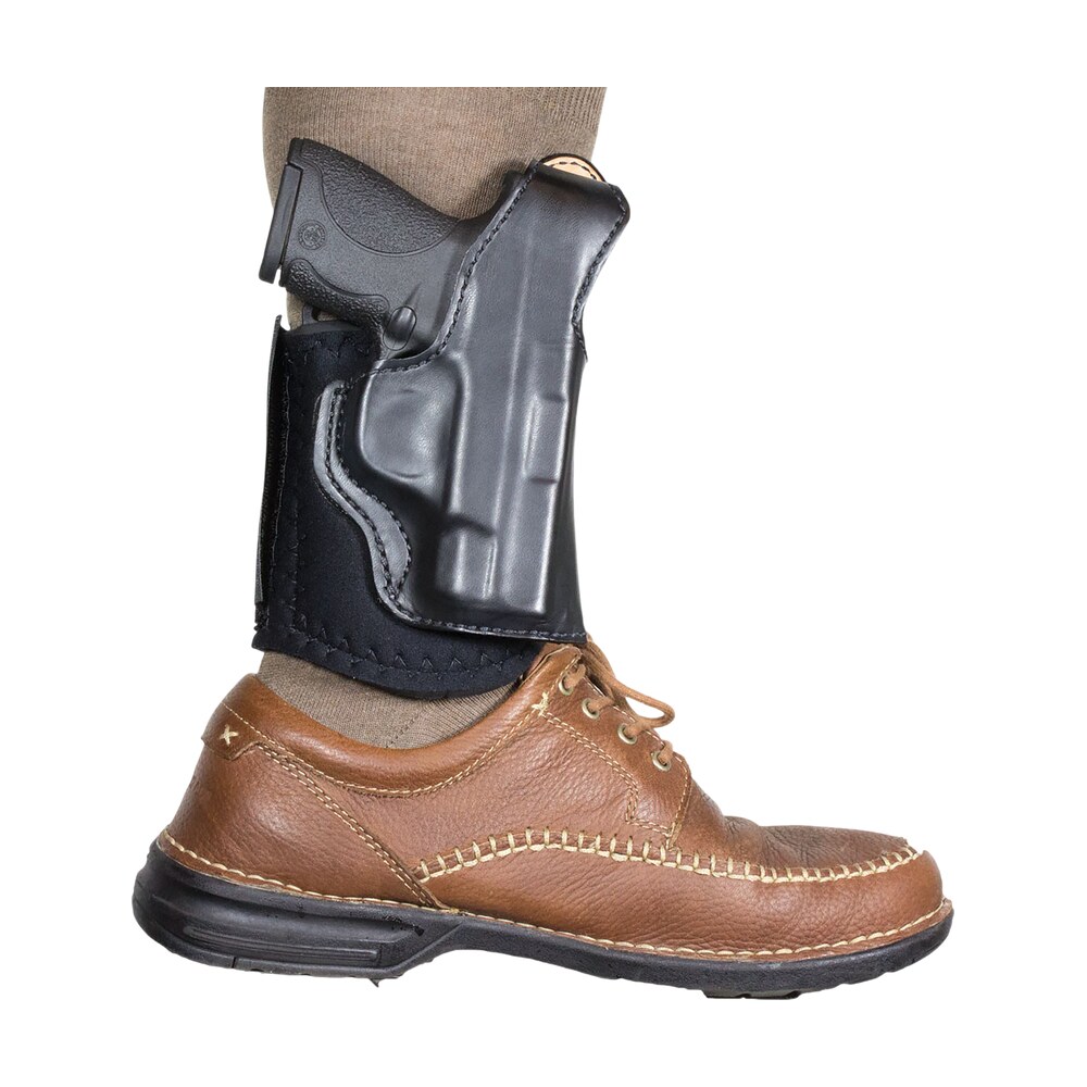 desantis gunhide 014pc5zz0 die hard rig ankle black leather fits s&w bodyguard 2.0 right hand DeSantis Gunhide 014PC5ZZ0 Die Hard Rig Ankle Black Leather Sports South item 186979