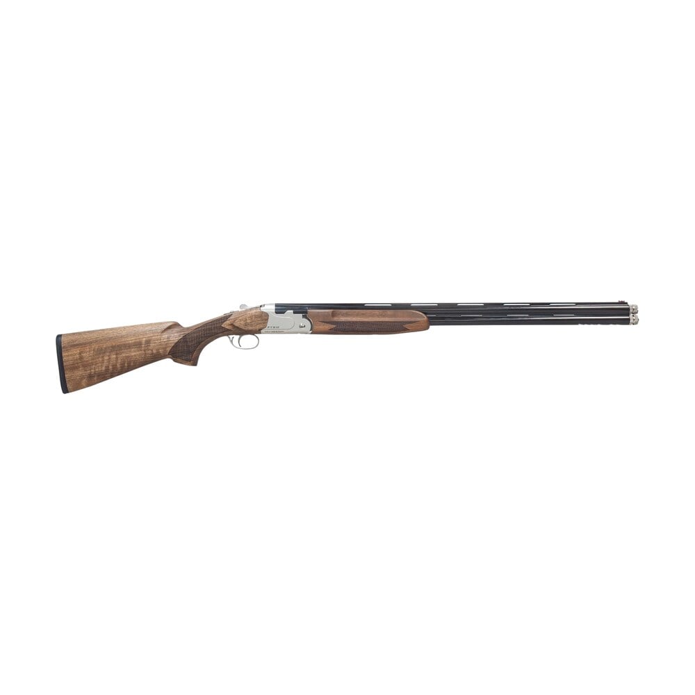 pointer rexft912bsw12 ft912 field trek full size 12 gauge break open 3" 2rd 28" black over/under vent rib barrel, silver steel receiver, fixed walnut stock, ambidextrous Pointer REXFT912BSW12 FT912 Field Trek Full Size 12 Gauge Break Open 3" 2rd 28" Black Sports South item 187145