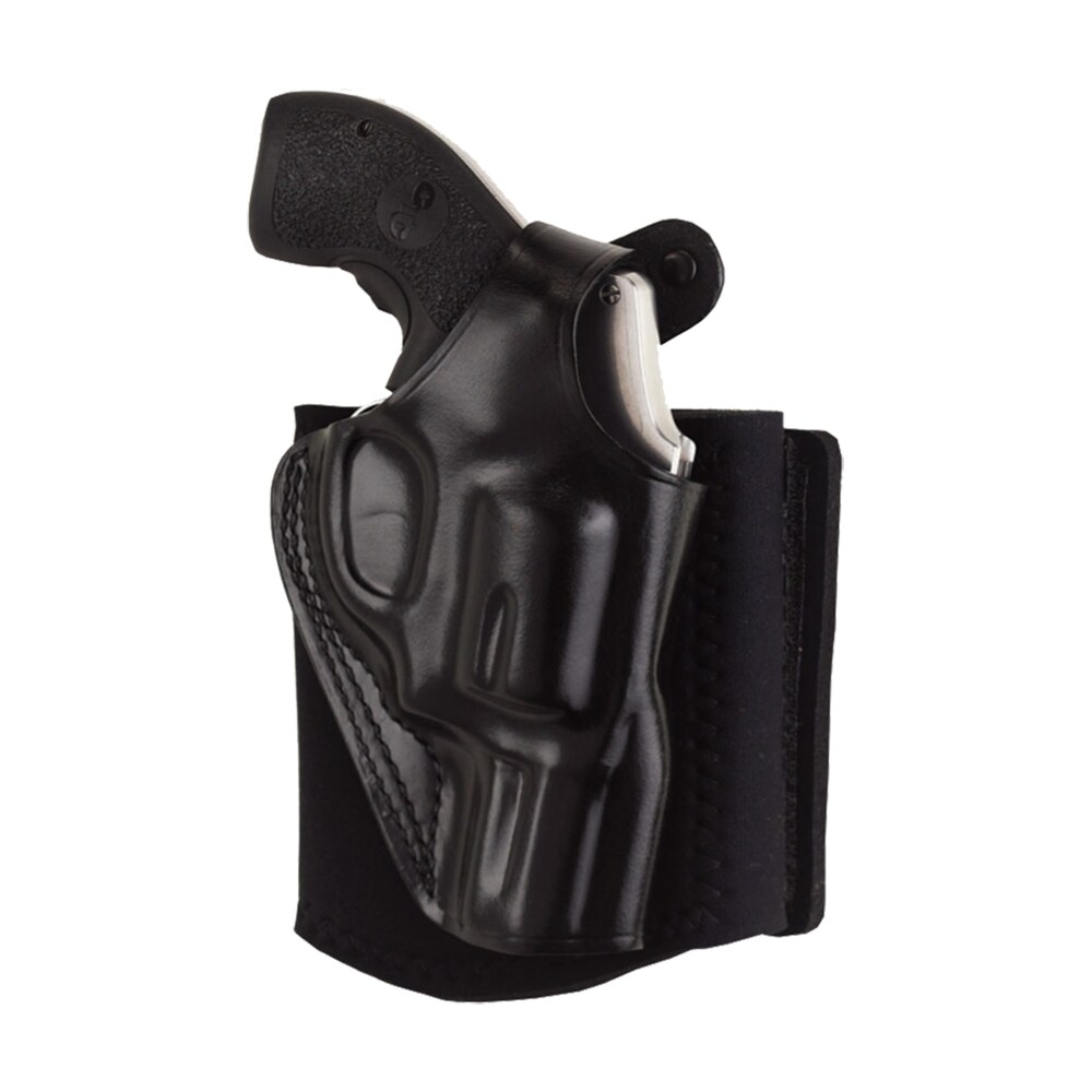 galco ag600rb ankle glove fits ankles up to 13" black leather hook & loop compatible w/ sig p365/p365 sas/glock 42 right hand Galco AG600RB Ankle Glove Sports South item 187264
