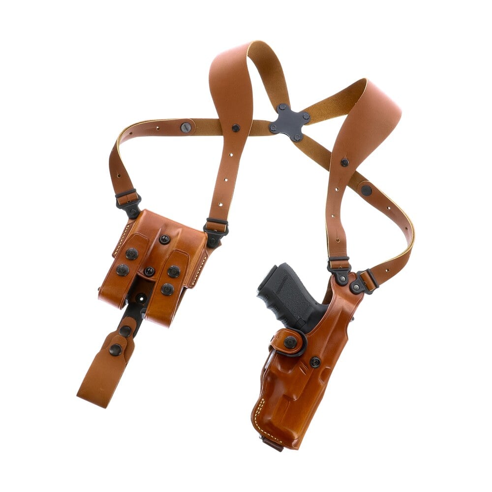 galco vhs4212r vhs 4.0 shoulder system tan leather fits 1911 fits 5" barrel ambidextrous Galco VHS4212R VHS 4.0 Shoulder System Tan Leather Sports South item 187265