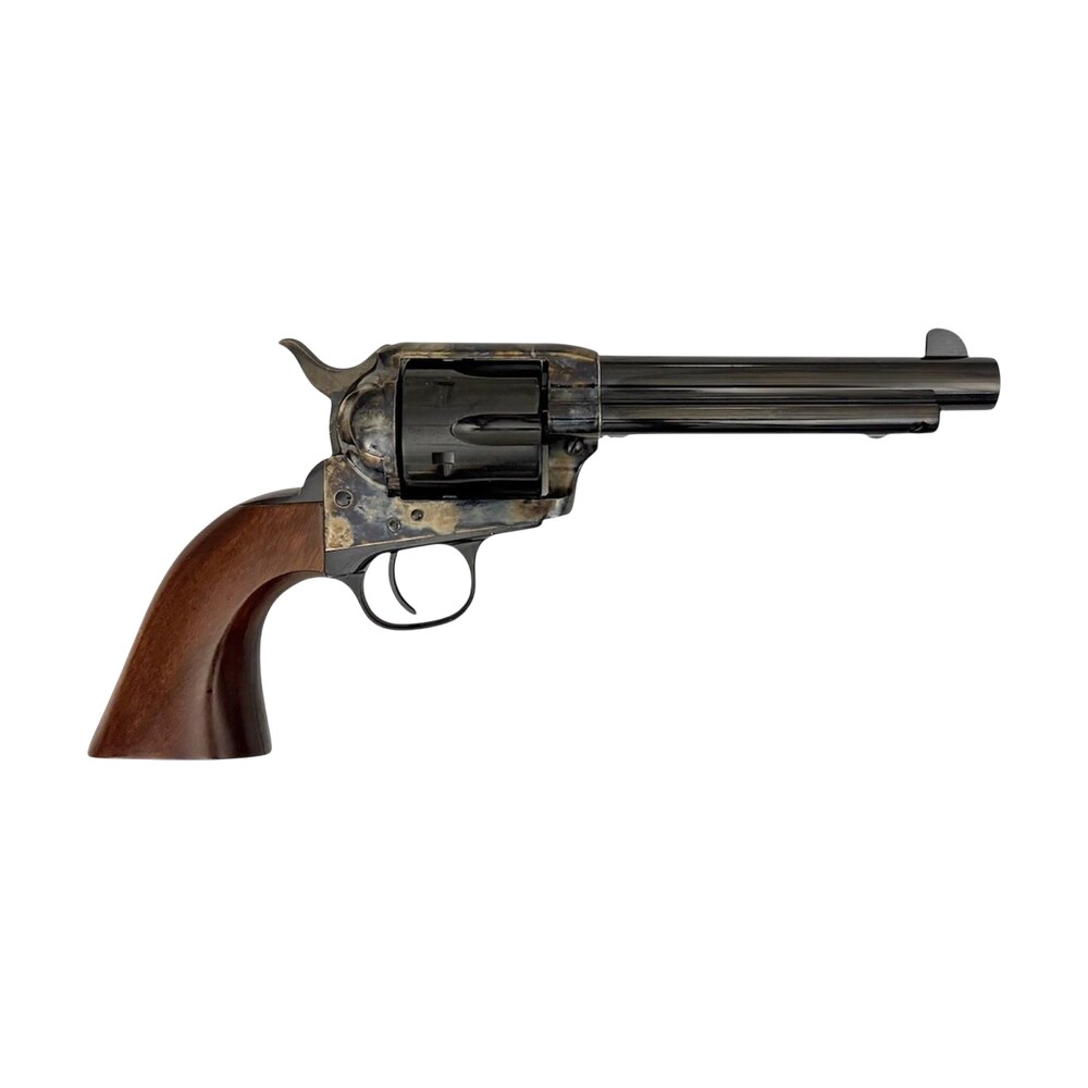 taylors & company 551018 1873 cattleman uberti 9mm luger 6 shot 5.50" blued round barrel, cylinder & steel frame, exposed hammer Taylors & Company 551018 1873 Cattleman Uberti 9mm Luger 6 Shot 5.50" Blued Round Sports South item 187277