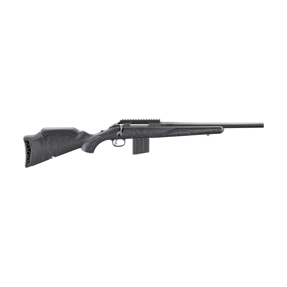 ruger 56904 american ii patrol 6mm arc 10+1 16.10" graphite black cerakote threaded bull barrel & alloy steel receiver w/picatinny rail, black splatter adj lop synthetic stock Ruger 56904 American II Patrol 6mm ARC 10+1 16.10" Graphite Black Cerakote Threaded Bull Barrel Sports South item 187366